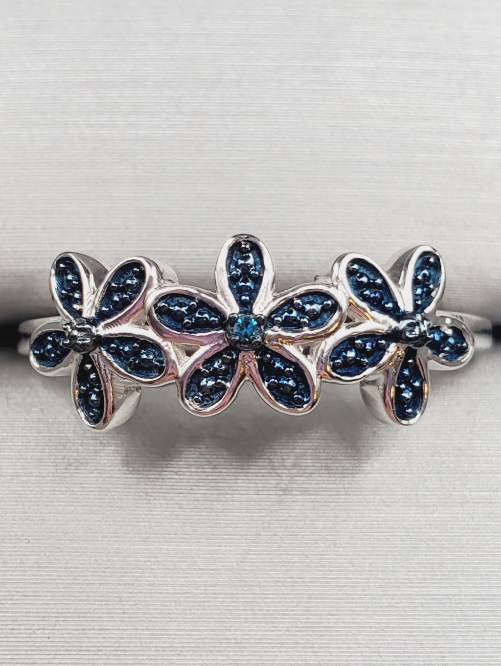 Blue Diamond Ring